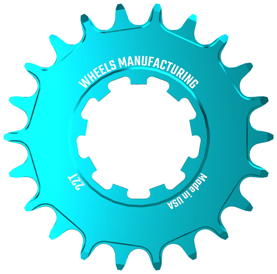 Wheels Manufacturing SOLO-SPEED Cog - 22t Fits SOLO-SPLINE SOLO-XD kits Teal