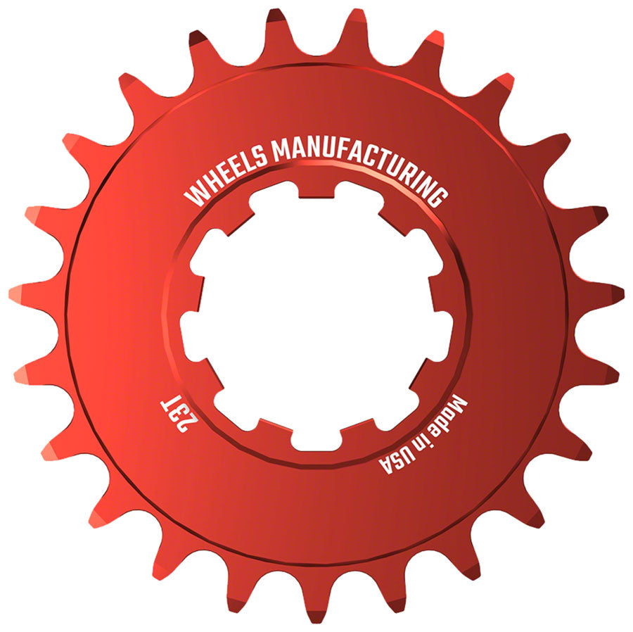 Wheels Manufacturing SOLO-SPEED Cog - 23t Fits SOLO-SPLINE SOLO-XD kits Red