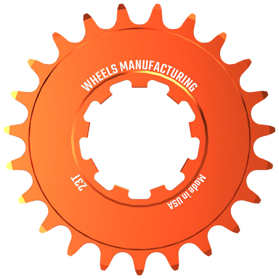 Wheels Manufacturing SOLO-SPEED Cog - 23t Fits SOLO-SPLINE SOLO-XD kits Orange