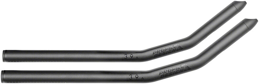 Profile Design 39a Aluminum Aerobar Extensions - Aluminum 400mm Black