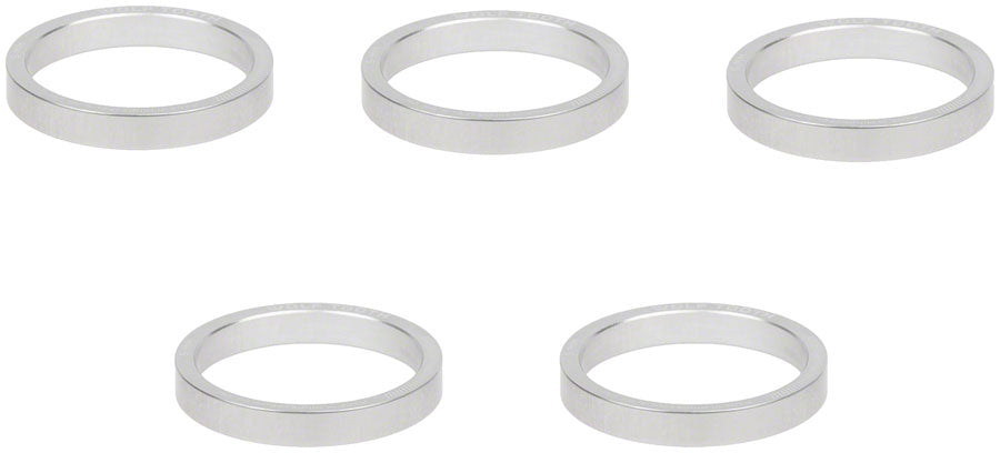 Wolf Tooth Headset Spacer - 5mm Raw Silver 1 pc.