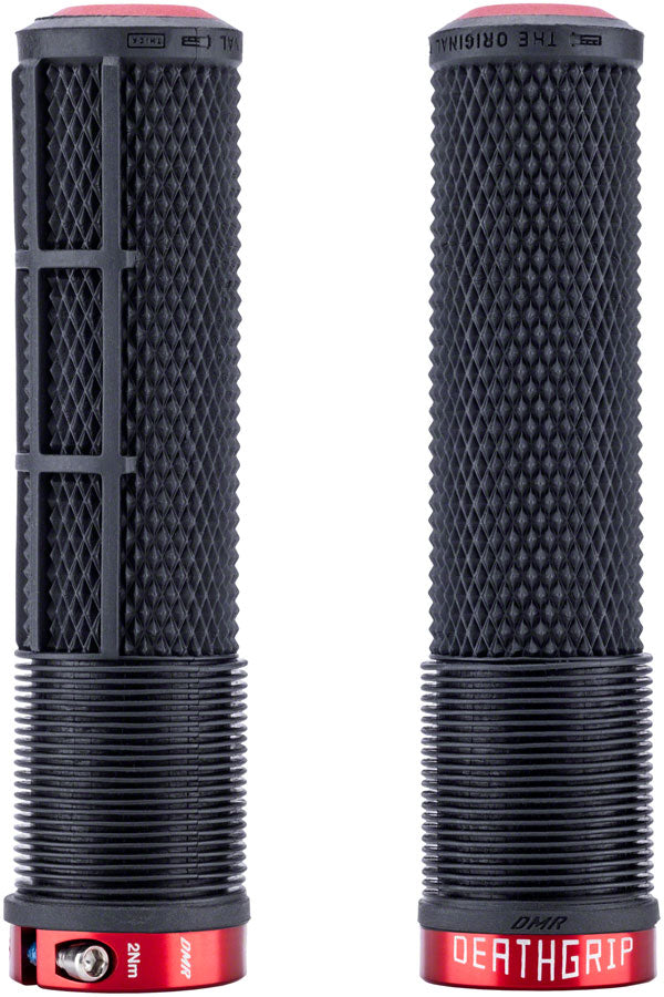 DMR DeathGrip 2 Race Edition Grips - Thick Lock-On Black Flangeless