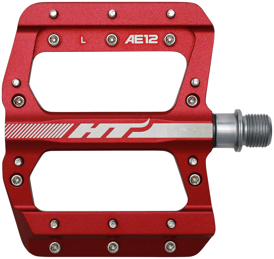 HT Components AE12 Pedals - Platform Aluminum 9/16" Red