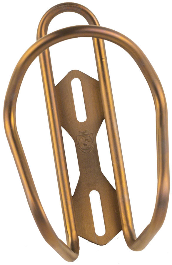 Silca Anodized Titanium Bottle Cage - Bourbon