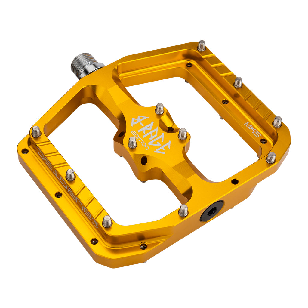 Burgtec Penthouse Flat MK5 B-Rage Edition Pedals - Gold