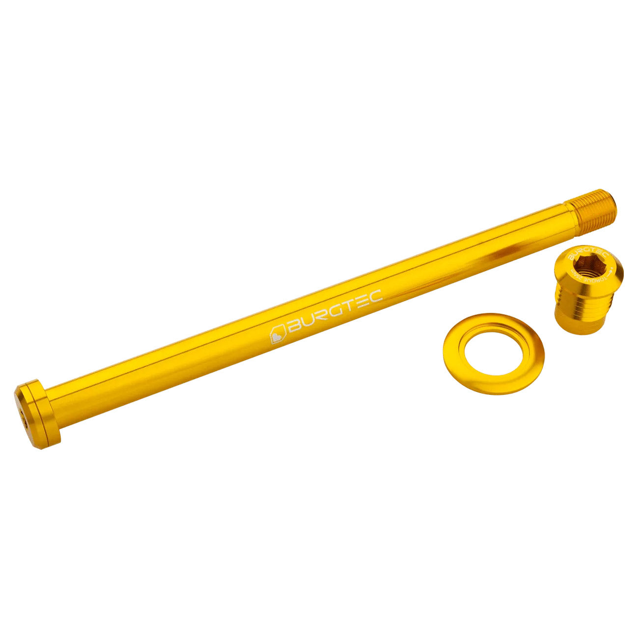 Burgtec Trek 184.5mm Rear Axle - Burgtec Bullion Gold