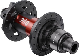 DT Swiss 240 DEG Rear Hub - 12 x 157mm 6-Bolt XD Black/Red 32H DEG 90 DF