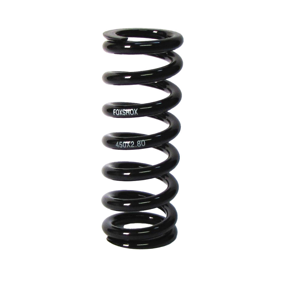 FOX Steel Rear Shock Coil Spring - 600 lb. x 2.8" Spring Travel 6.382 TLG Total Spring Length BLK