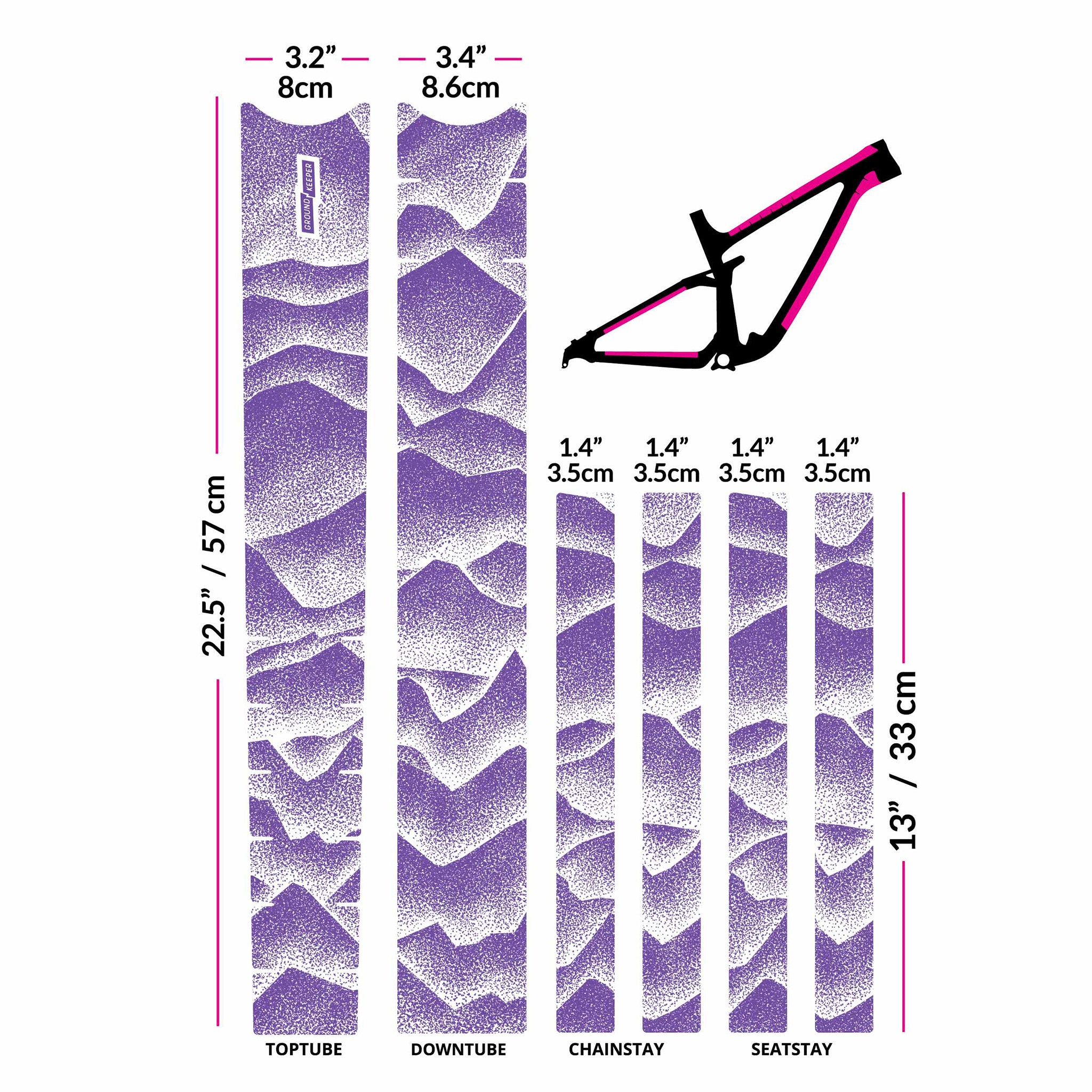 Ground Keeper Frame Keeper Ridgelines Grape Matte