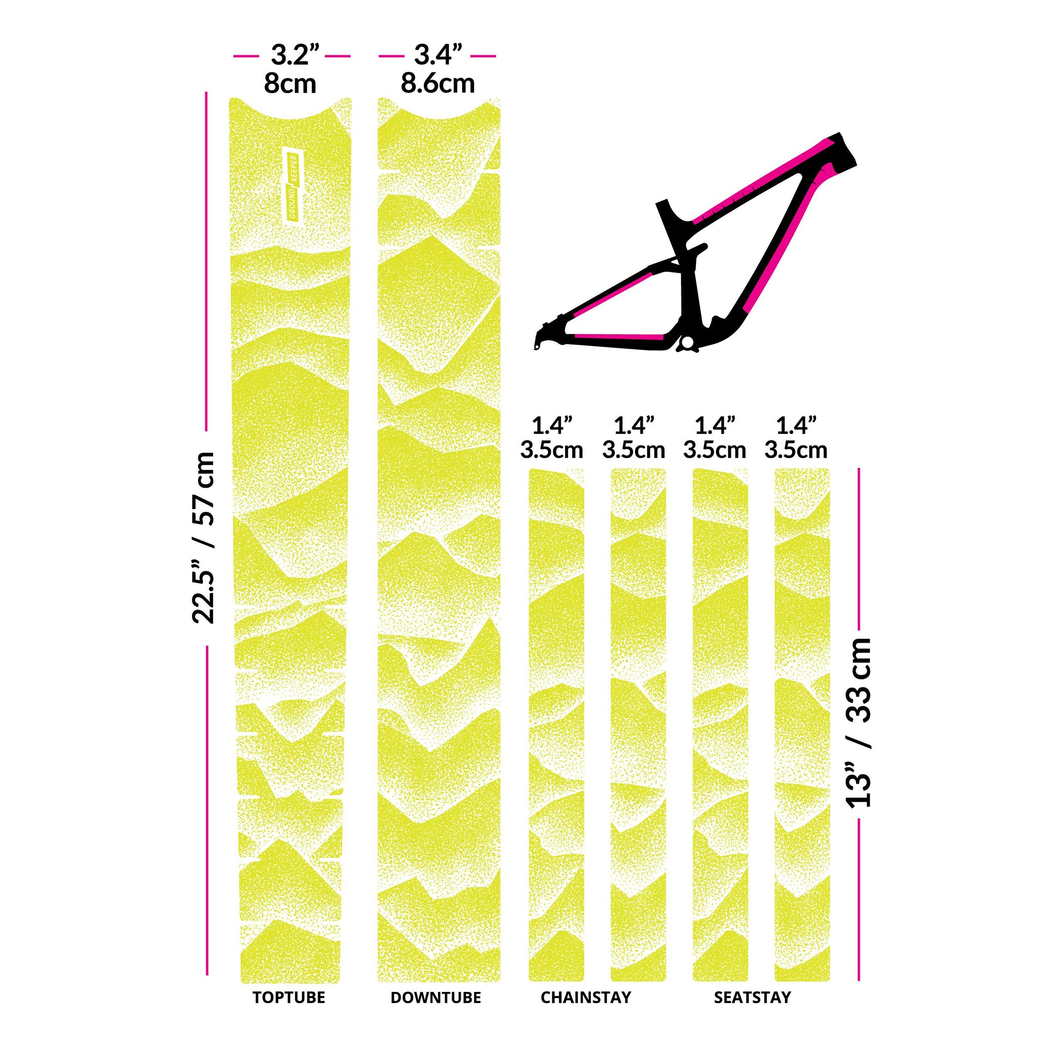 Ground Keeper Frame Keeper Ridgelines Lemon Matte