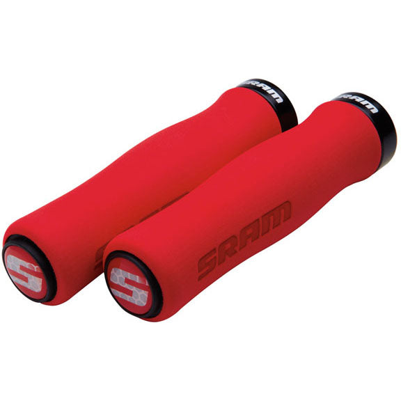 SRAM Locking MTB Contour Foam Grip Set Red/Black