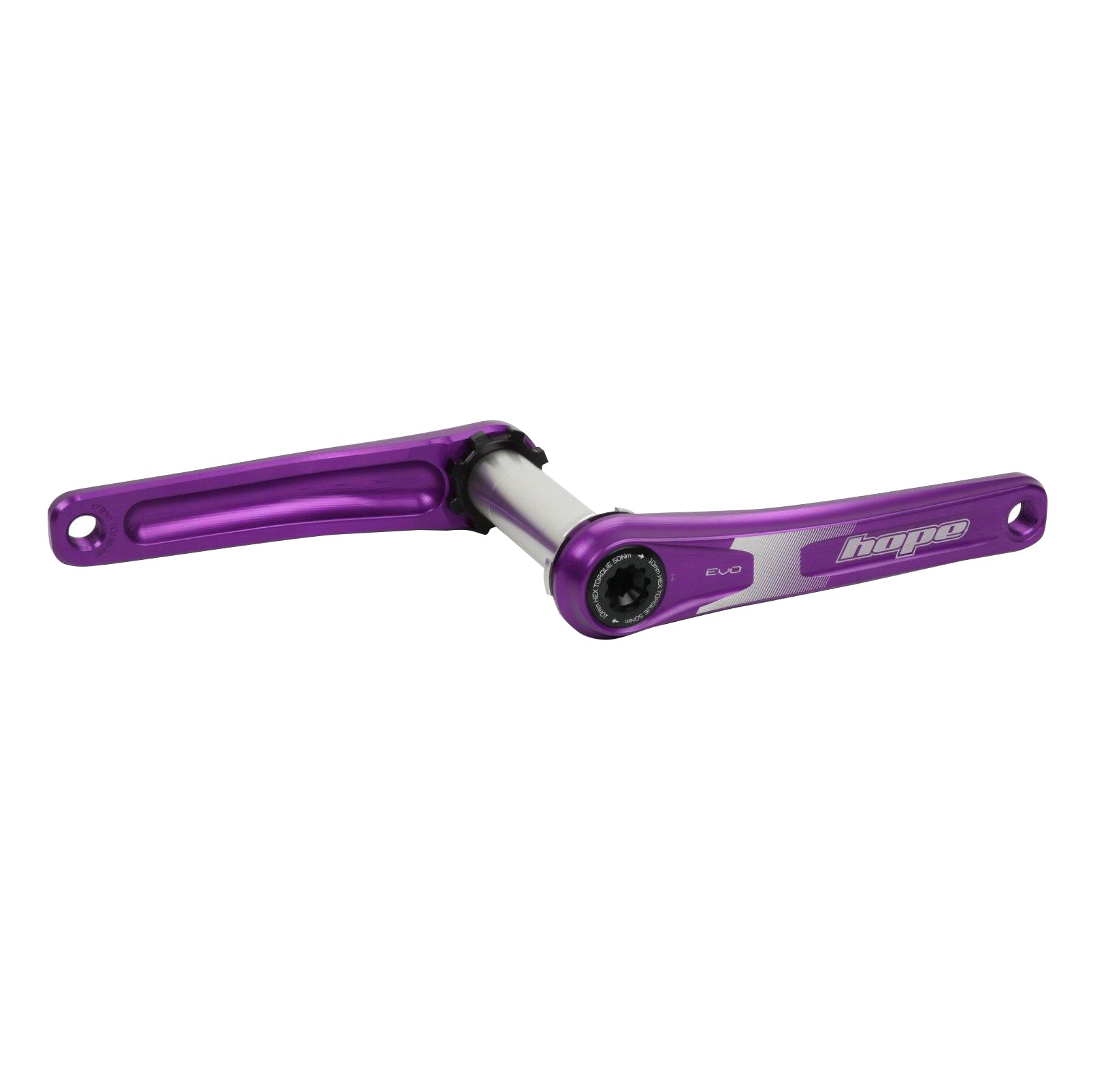 Hope Evo Crankset No Spider(68/73mm) 155mm Purple