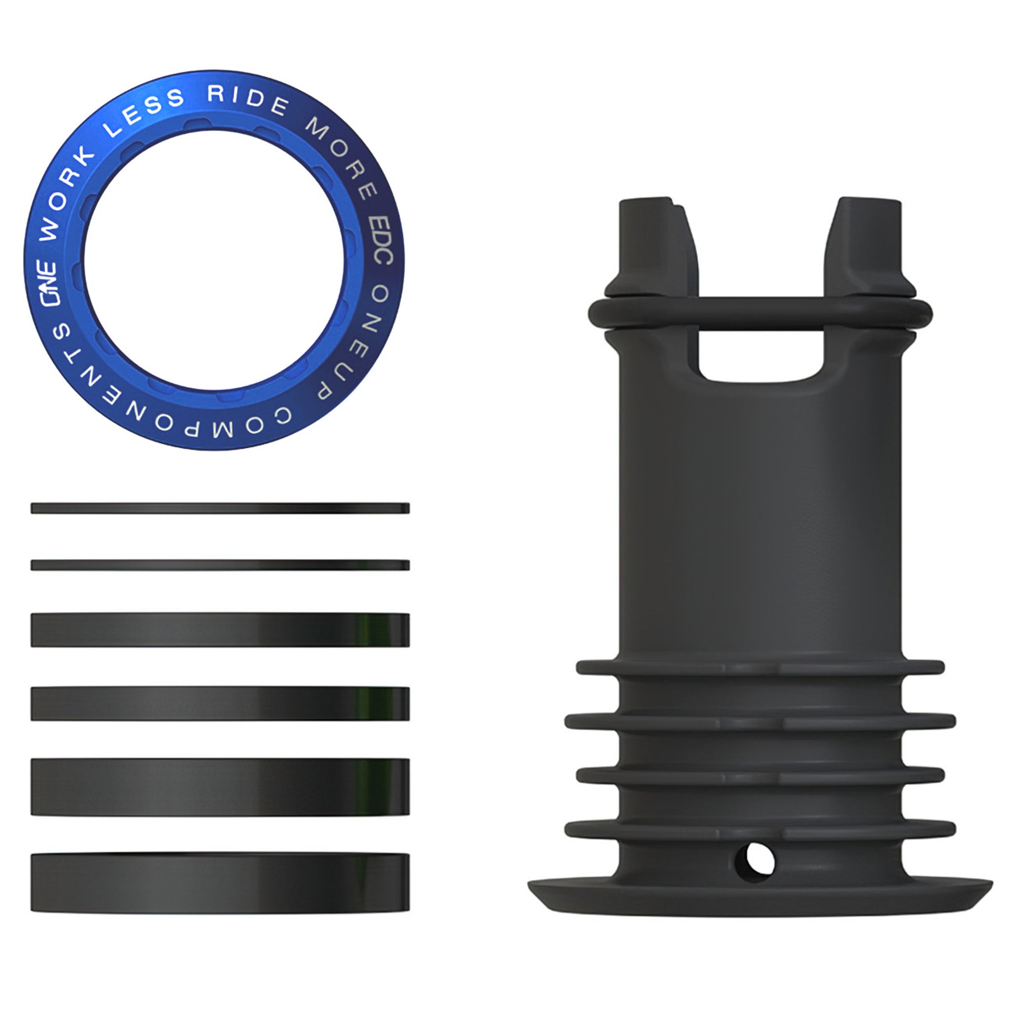 OneUp Components EDC Threaded Top Cap Dark Blue