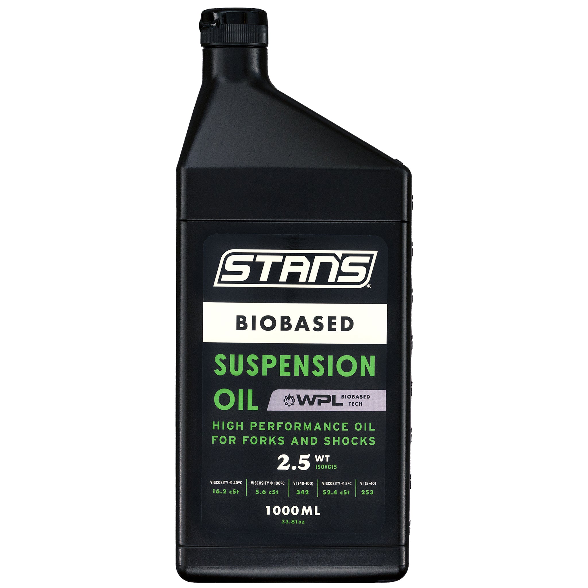 Stans Biobased 2.5 Weight Suspension Oil 1000ml (33.8oz)