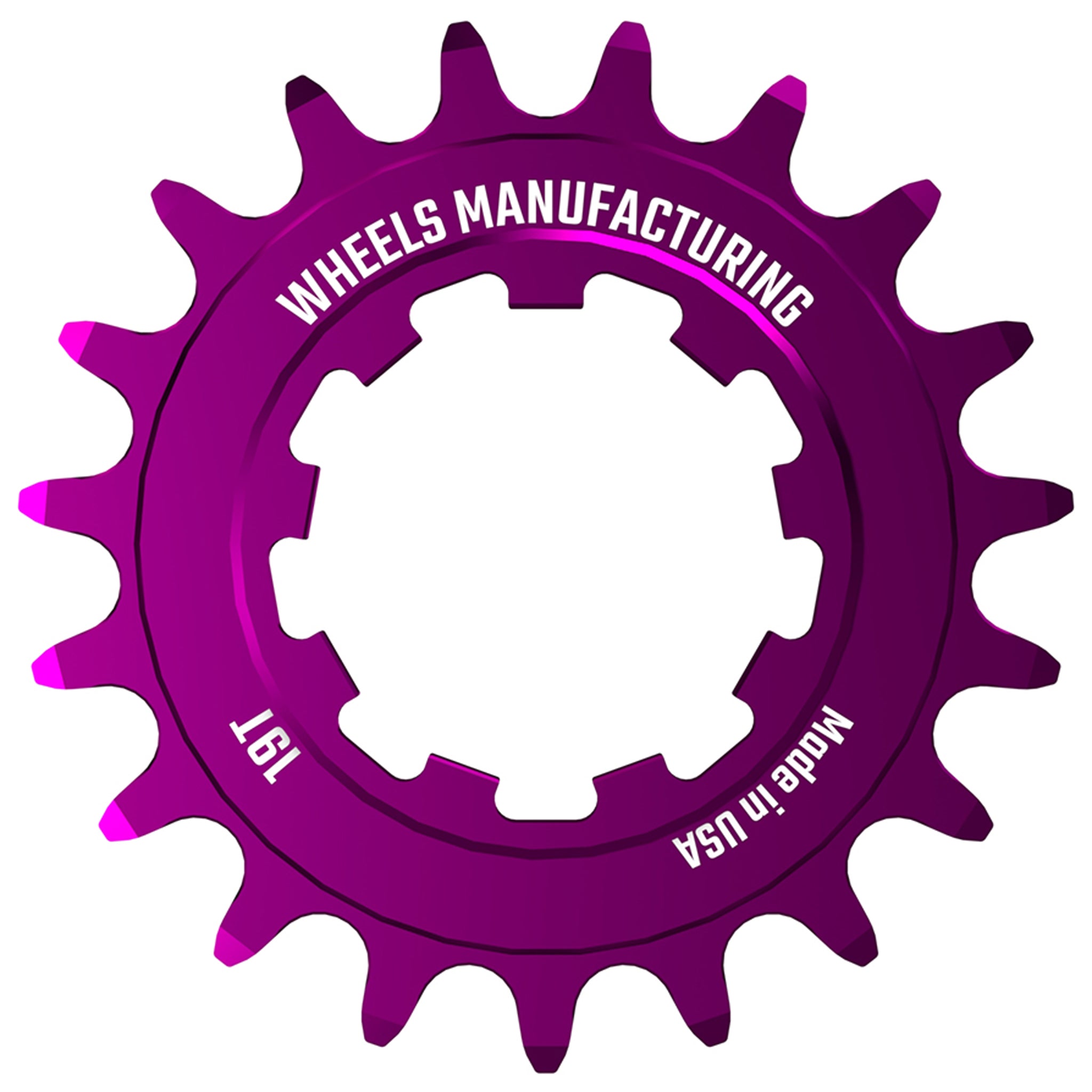 Wheels Manufacturing SOLO-SPEED Cog - 19t Fits SOLO-SPLINE SOLO-XD kits Purple