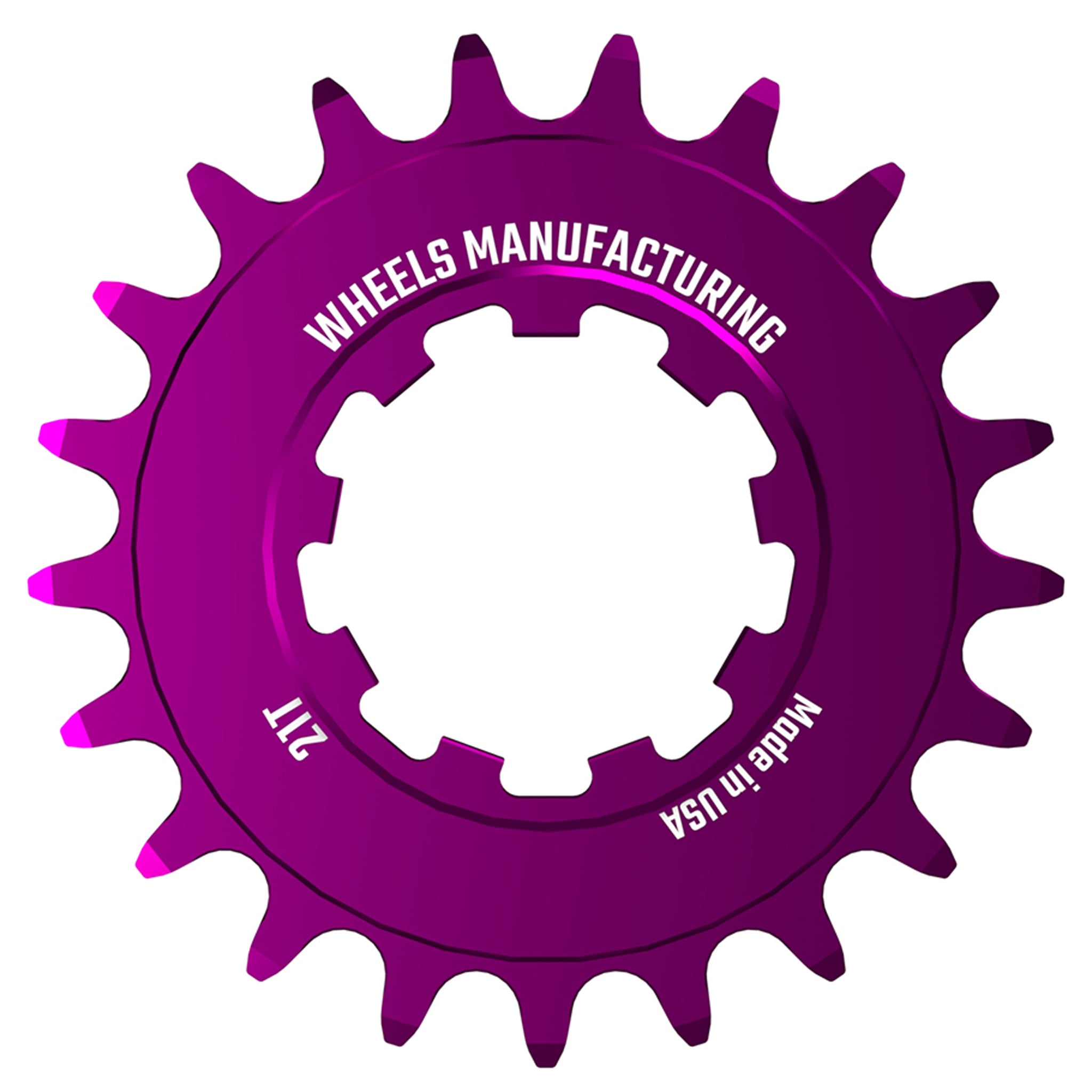 Wheels Manufacturing SOLO-SPEED Cog - 21t Fits SOLO-SPLINE SOLO-XD kits Purple