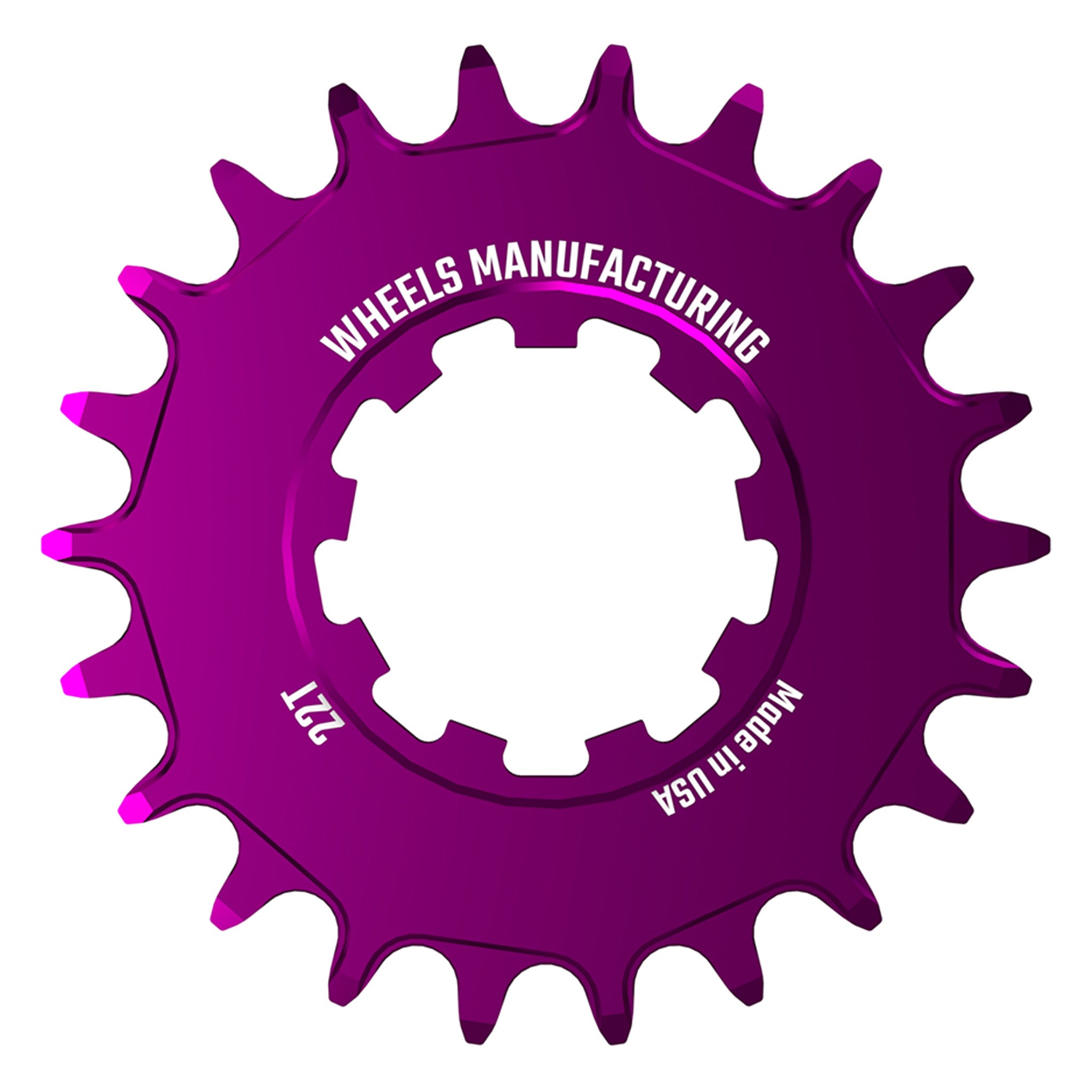 Wheels Manufacturing SOLO-SPEED Cog - 22t Fits SOLO-SPLINE SOLO-XD kits Purple