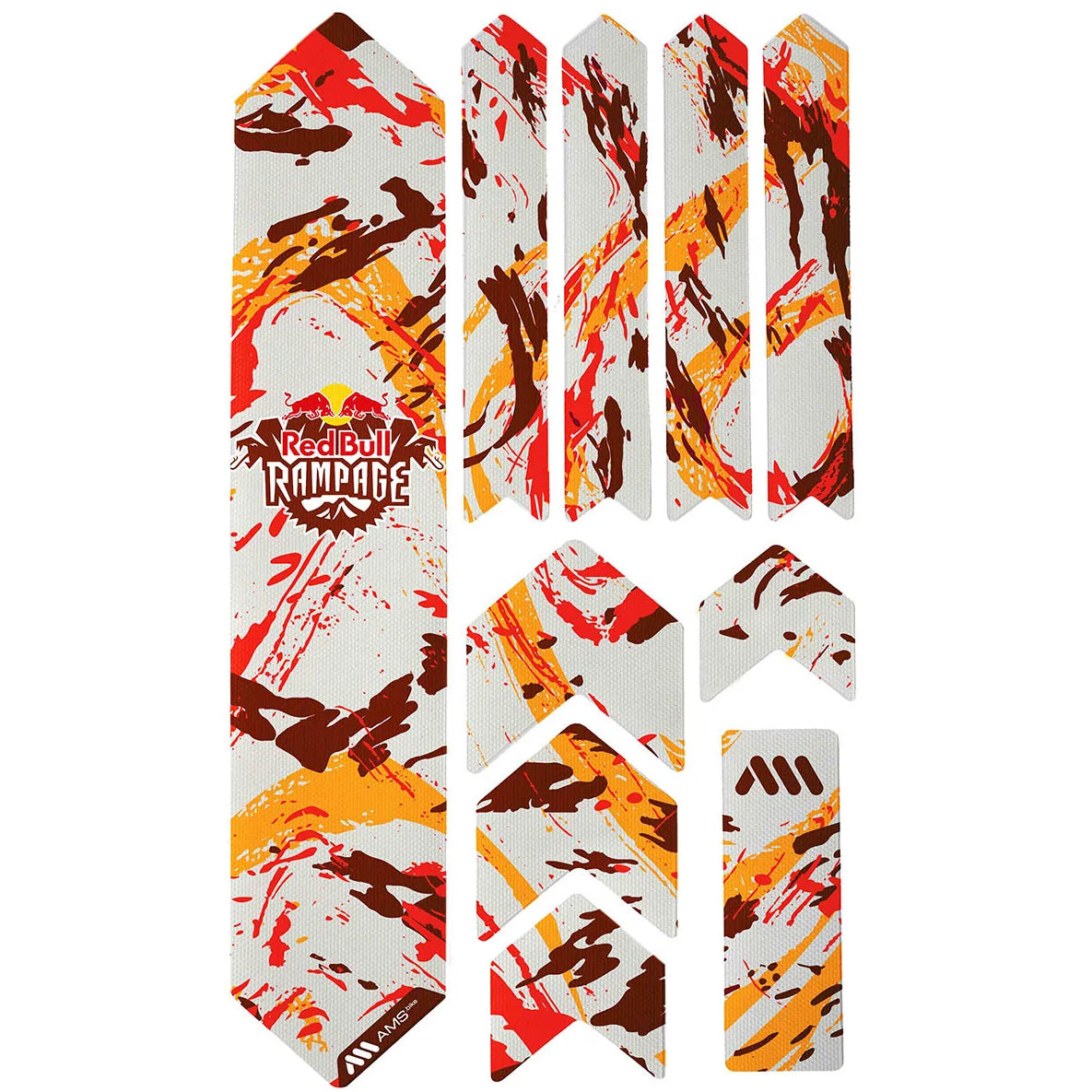 All Mountain Style Extra Honeycomb Frame Guard Red Bull Rampage Red