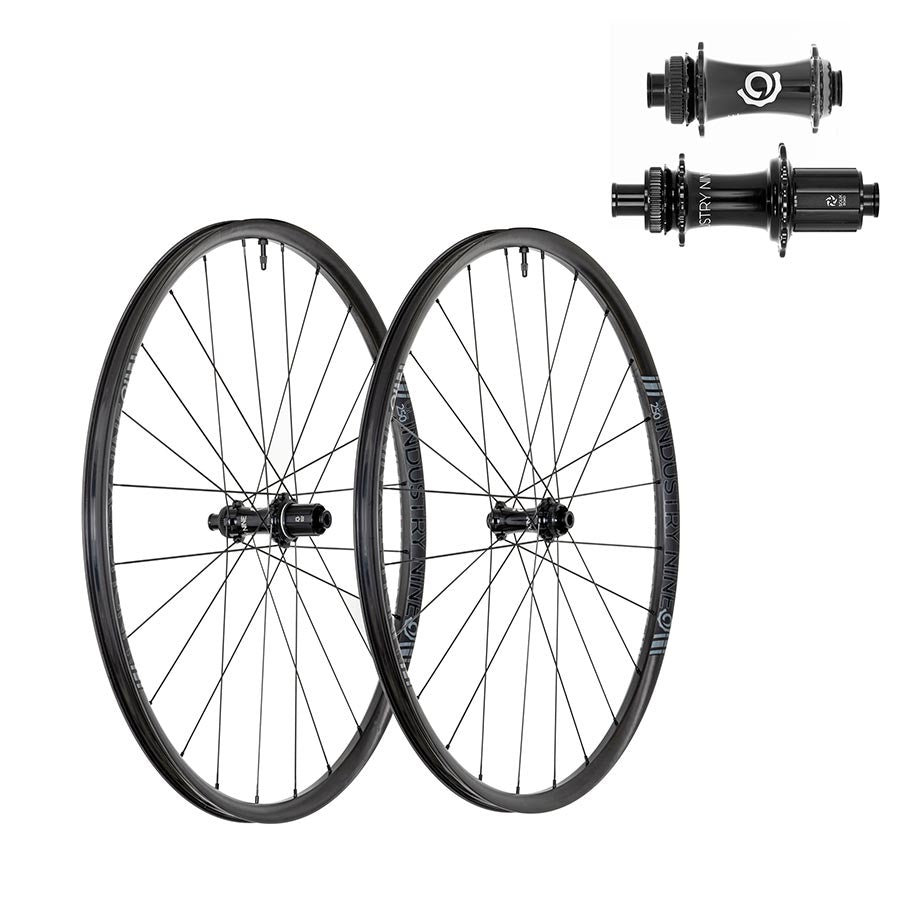 Industry Nine Solix SL UL250c CX Wheel Front and Rear 700C / 622 Holes: F: 24 R: 24 F: 12mm R: 12mm F: 100 R: 142 Disc Center Lock Shimano Road 11 Set