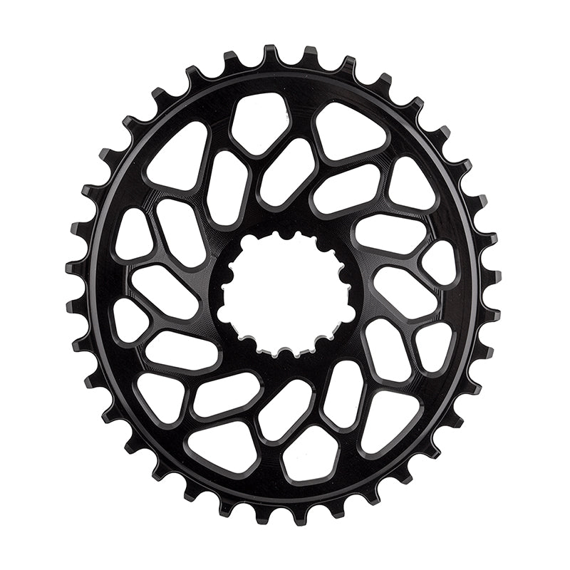 Absolute Black Spiderless GXP/BB30 DM Oval Chainring 36T - Blk