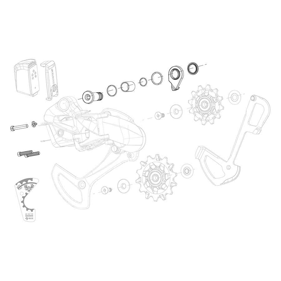 SRAM X01 Eagle AXS Bolt and Screw Kit B-Bolt/Washer B-Screw and Limit Screws Kit