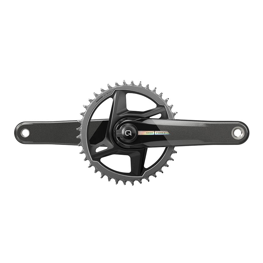 SRAM Force D2 1x Power Meter Crankset Speed: 12 Spindle: 28.99mm BCD: Direct Mount 40 DUB 177.5mm Black Road Disc