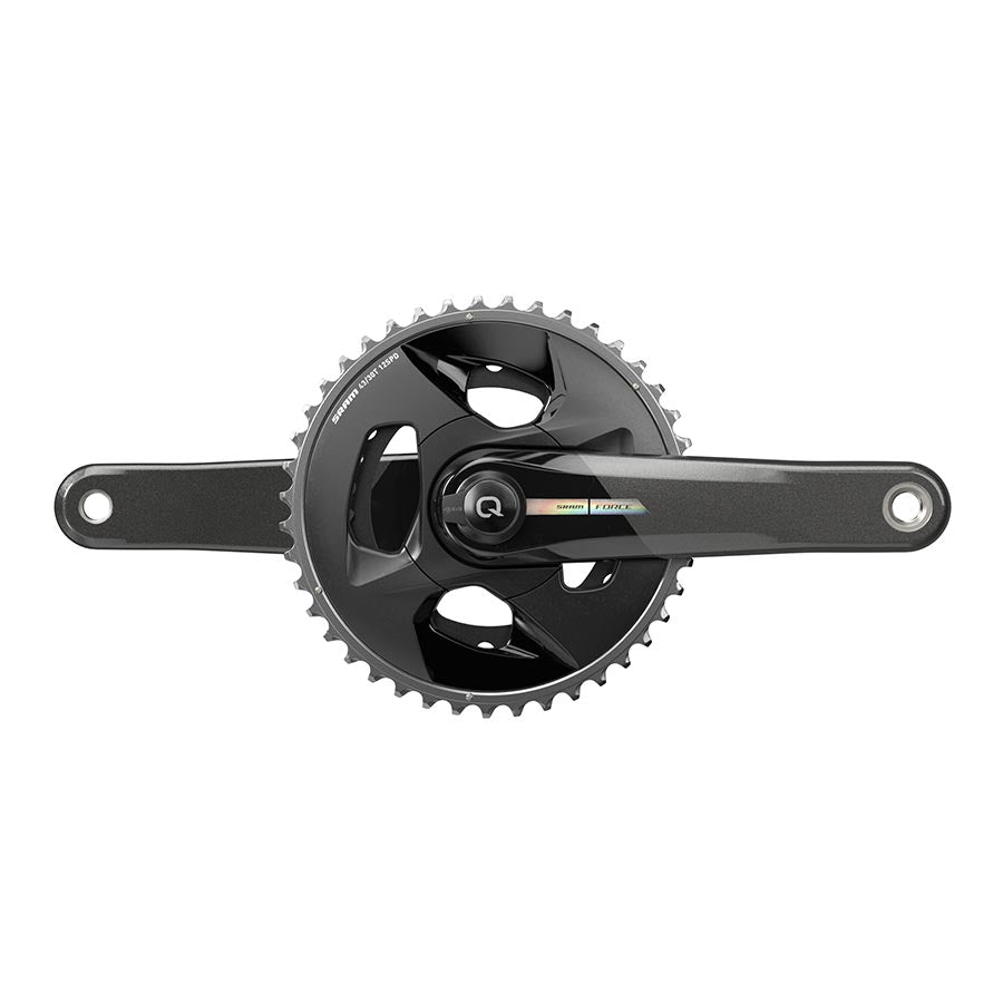 SRAM Force D2 2x Wide Power Meter Crankset Speed: 12 Spindle: 28.99mm BCD: Direct Mount 43/30 DUB 177.5mm Black Road Disc