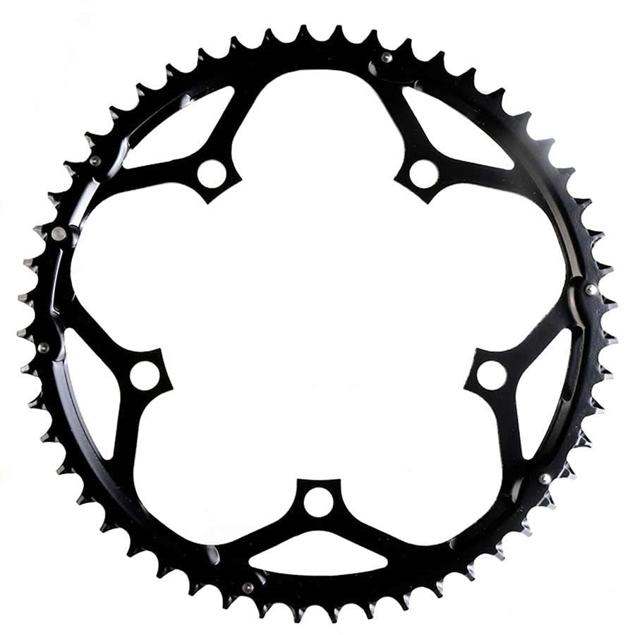 Truvativ 52T 10 sp BCD 130mm 5-Bolt Outer Chainring For 30/42/52 Steel Black 11.6215.104.000