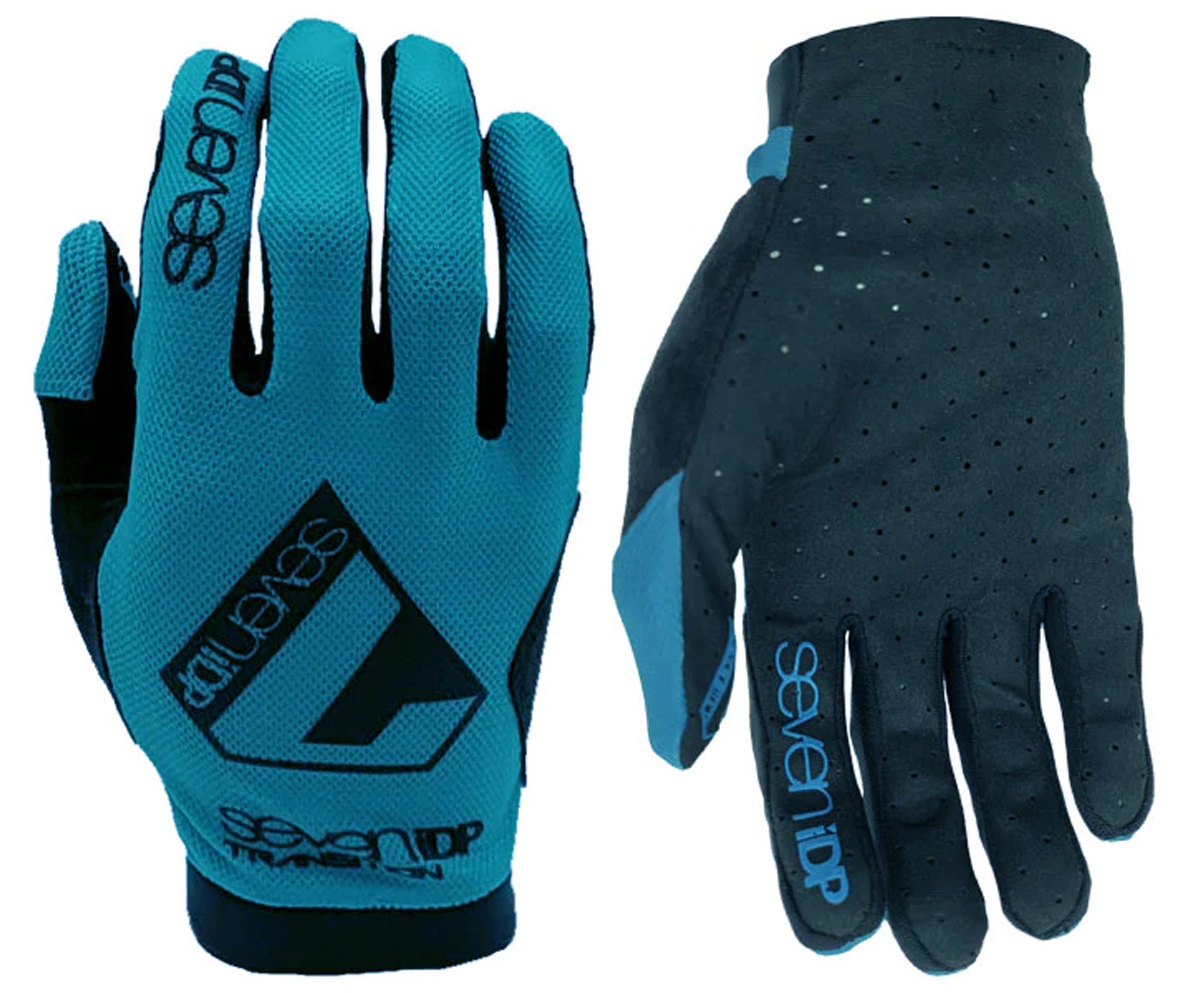 7iDP Transition Full Finger Gloves Blue M Pair