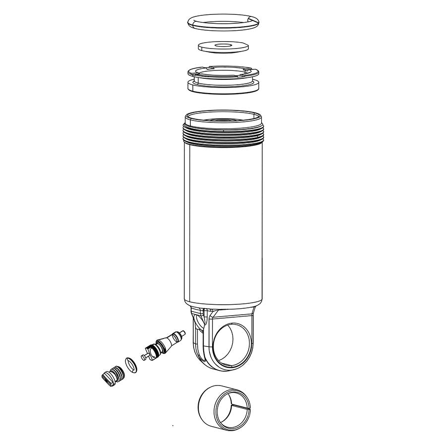 RockShox Damper Body/IFP For Monarch 2014-2017 for Monarch 2014-2017 197x51 Specialized 11.4118.037.029