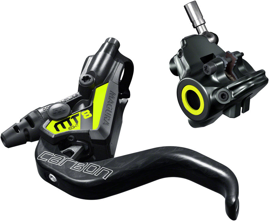 Magura MT8 SL Disc Brake Lever - Front Rear Hydraulic Flat Mount Gray/YLW