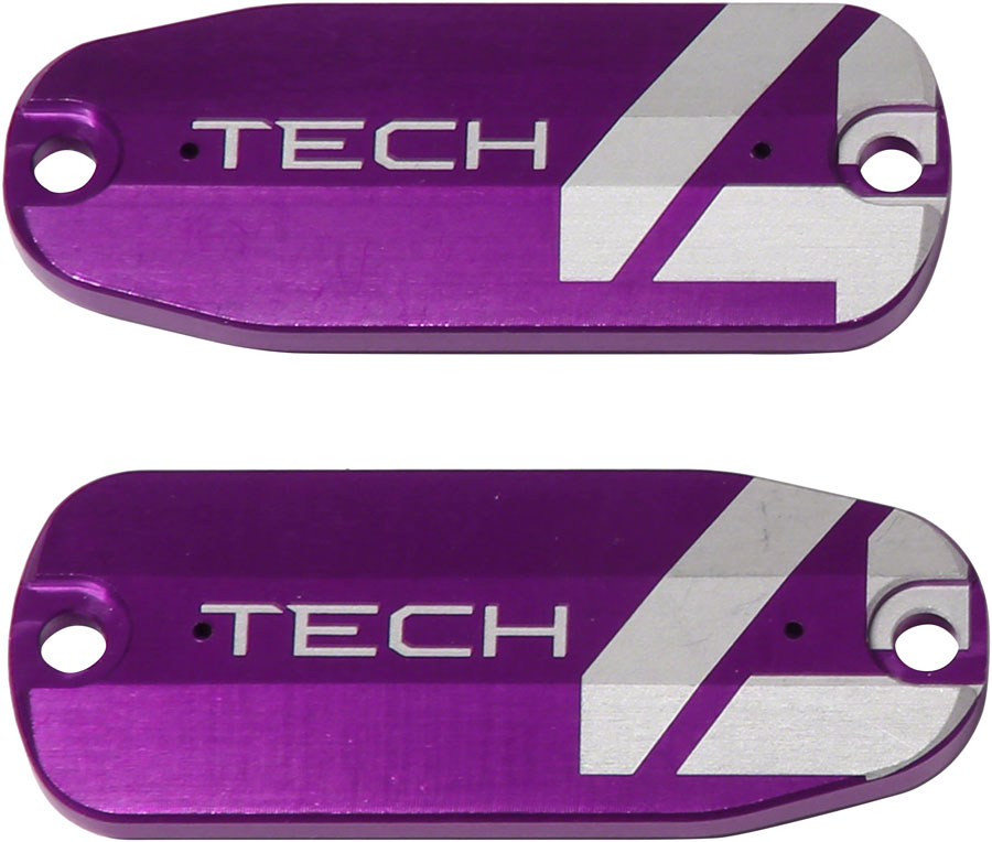 Hope Tech 4 Brake Lever Reservoir Lid - Purple Pair