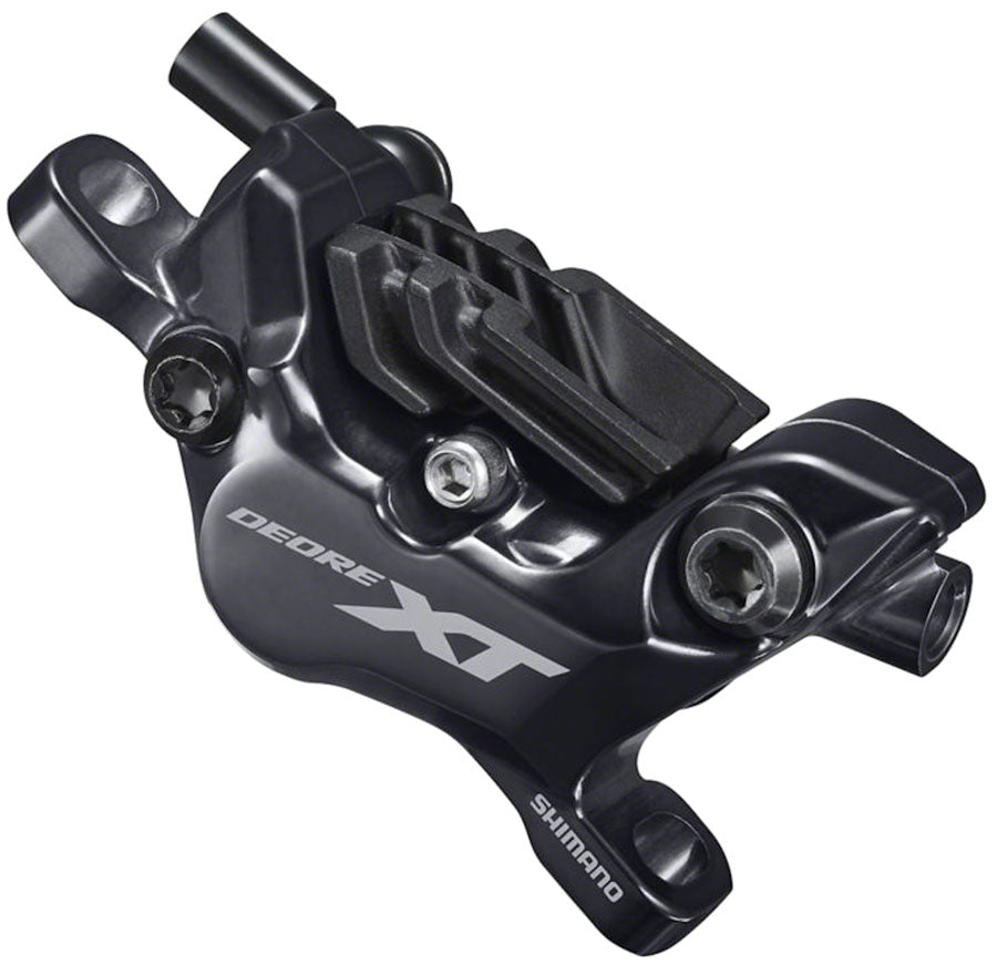 Shimano XT BR-M8120 Disc Brake Caliper - 4-Piston Post-Mount  Metal Pads Fins BLK