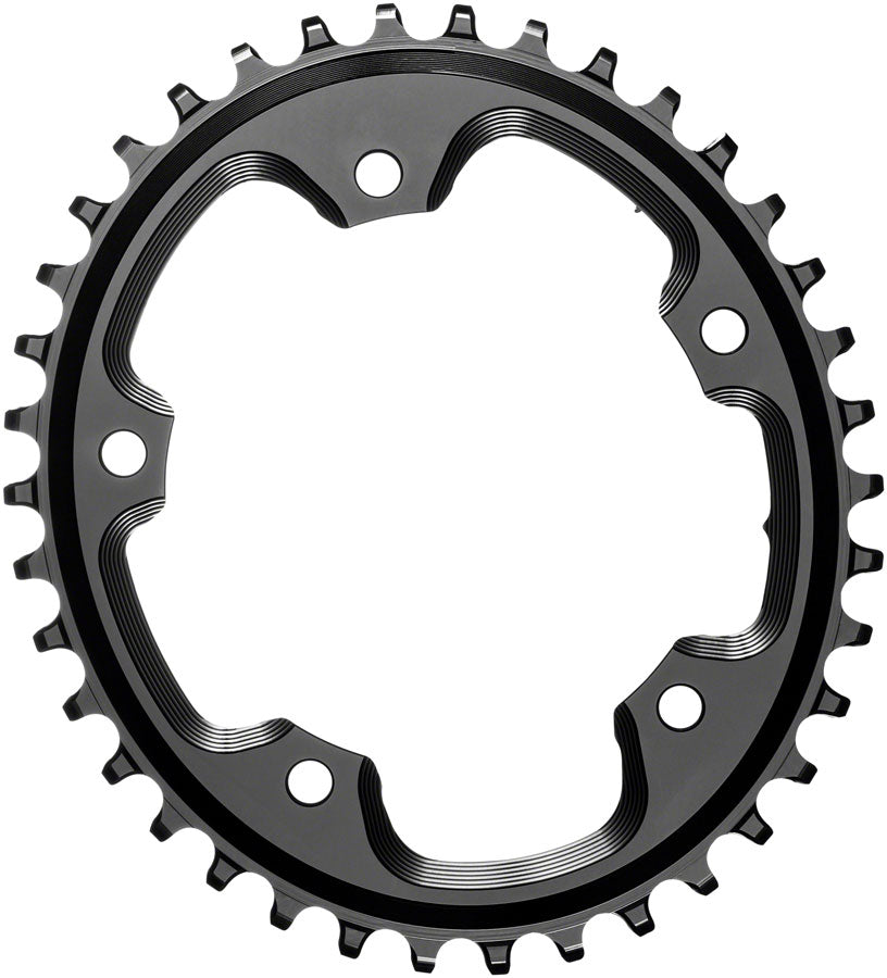 Absolute Black 5x110BCD CX 1X Oval Chainring 38T - Black