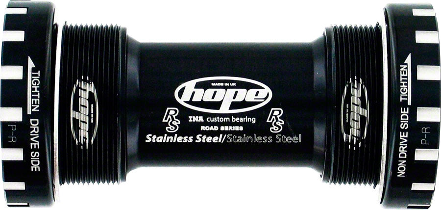 Hope BSA30 Threaded Bottom Bracket - 68/73/83/100/120mm For 30mm Spindle Stainless BLK