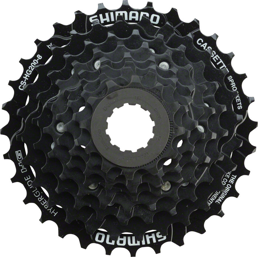 Shimano Tourney CS-HG200 Cassette - 8 Speed 12-32t Black