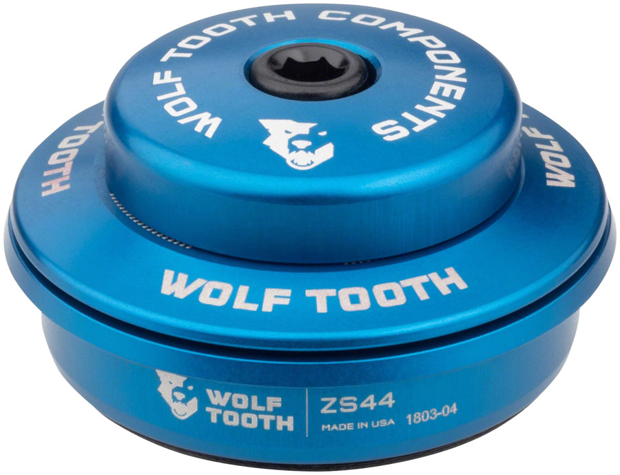 Wolf Tooth Performance Headset - ZS44/28.6 Upper 6mm Stack Blue