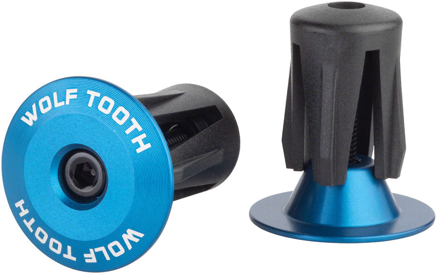 Wolf Tooth Alloy Bar End Plugs - Blue