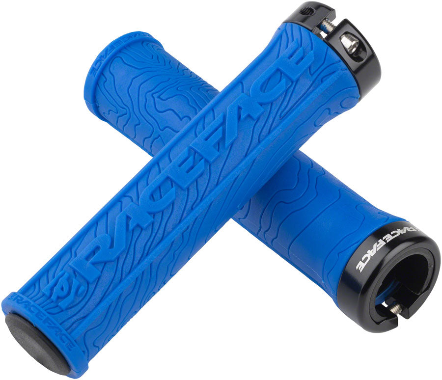 RaceFace Half Nelson Grips - Blue Lock-On