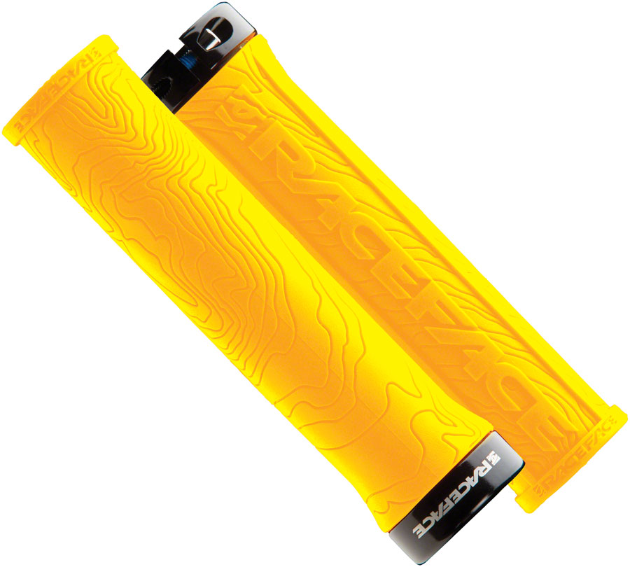 RaceFace Half Nelson Grips - Yellow Lock-On