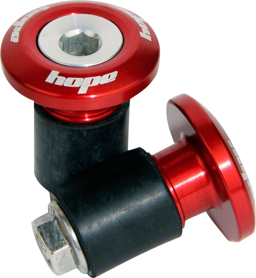 Hope Grip Doctor Bar End Plugs Red