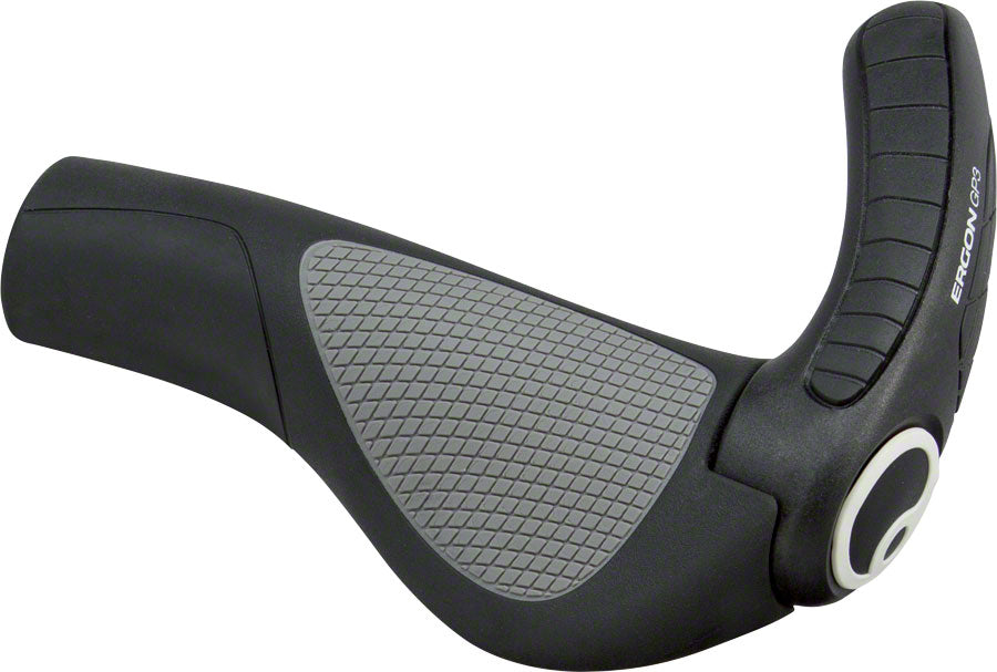 Ergon GP3 Grips - Black/Gray Lock-On Small