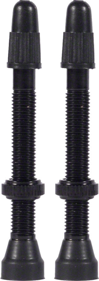 WTB Aluminum TCS Tubeless Valves: 46mm Black Pair