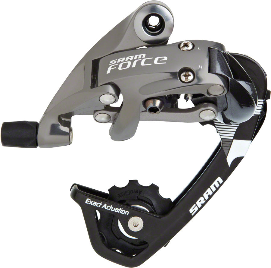 SRAM Force WiFli Rear Derailleur - 10 Speed Medium Cage Black/Silver