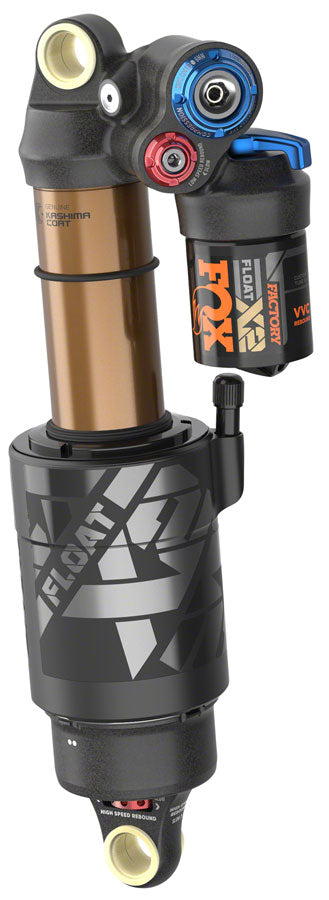 FOX FLOAT X2 Factory Rear Shock - Trunnion Metric 185 x 50 mm 2-Position Lever Kashima Coat