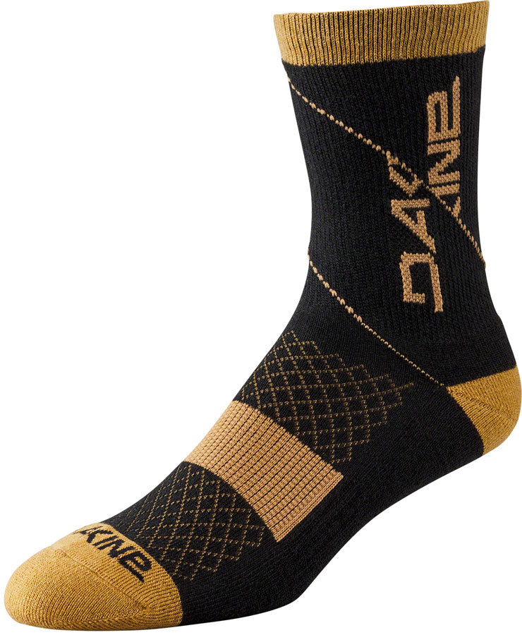 Dakine Berm Crew Socks - Black/Tan Small/Medium