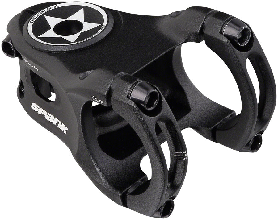 Spank Split 35 Stem - 45mm 35 Clamp +/-0 1 1/8" Aluminum Black