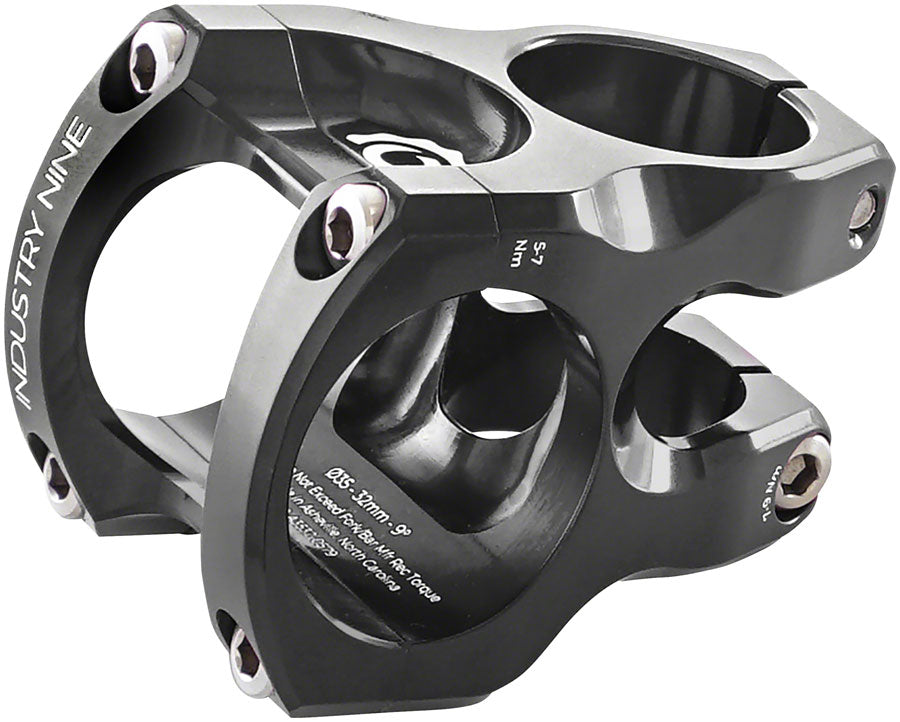 Industry Nine A35 Stem - 32mm 35 Clamp +/-9 1 1/8" Aluminum Black