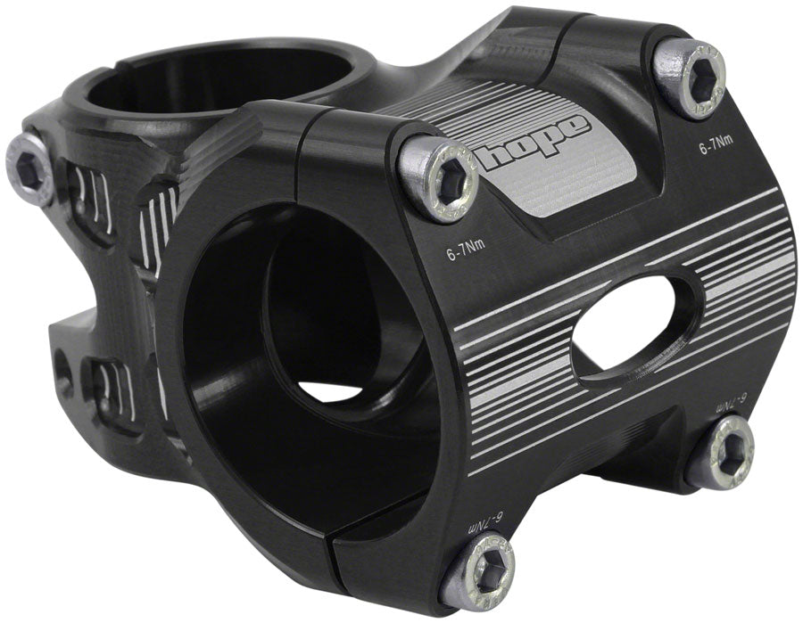 Hope AM/Freeride Stem - 35mm 35 Clamp +/-0 1 1/8" Aluminum Black