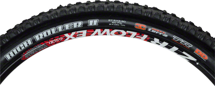 Maxxis High Roller II Tire - 27.5 x 2.3 Tubeless Folding BLK 3C Maxx Terra DD